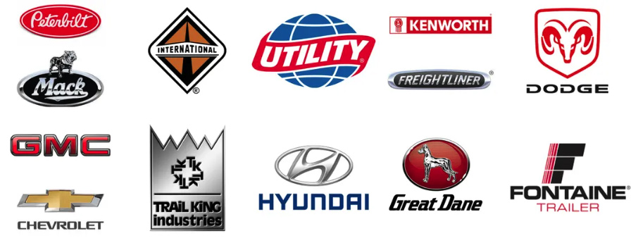 truck spindle repair logos